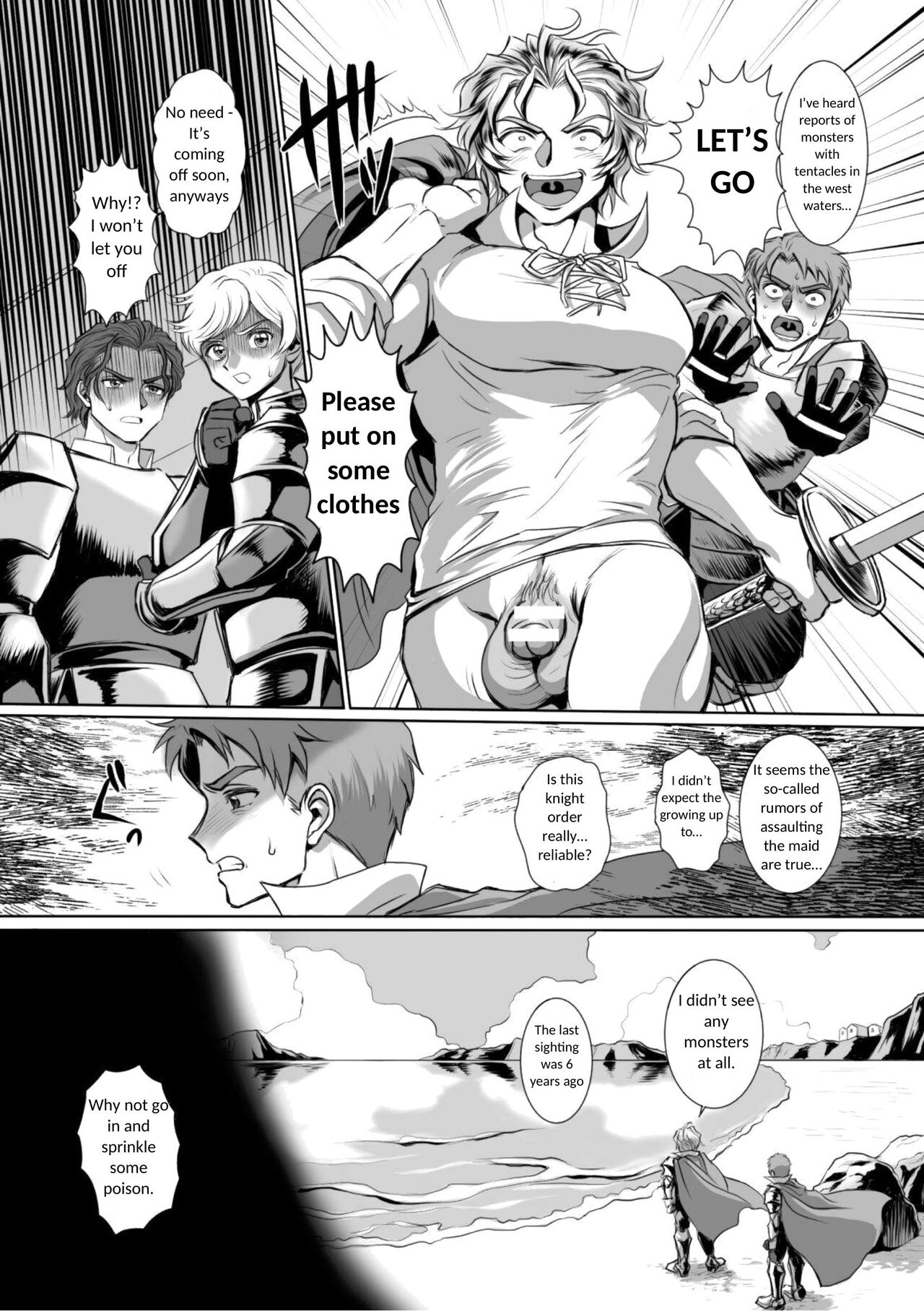 Possessed Knight Stallion-Taken Over By Disgusting Man Raped and Climaxes Unsightly Ch.2 - English page 8 full