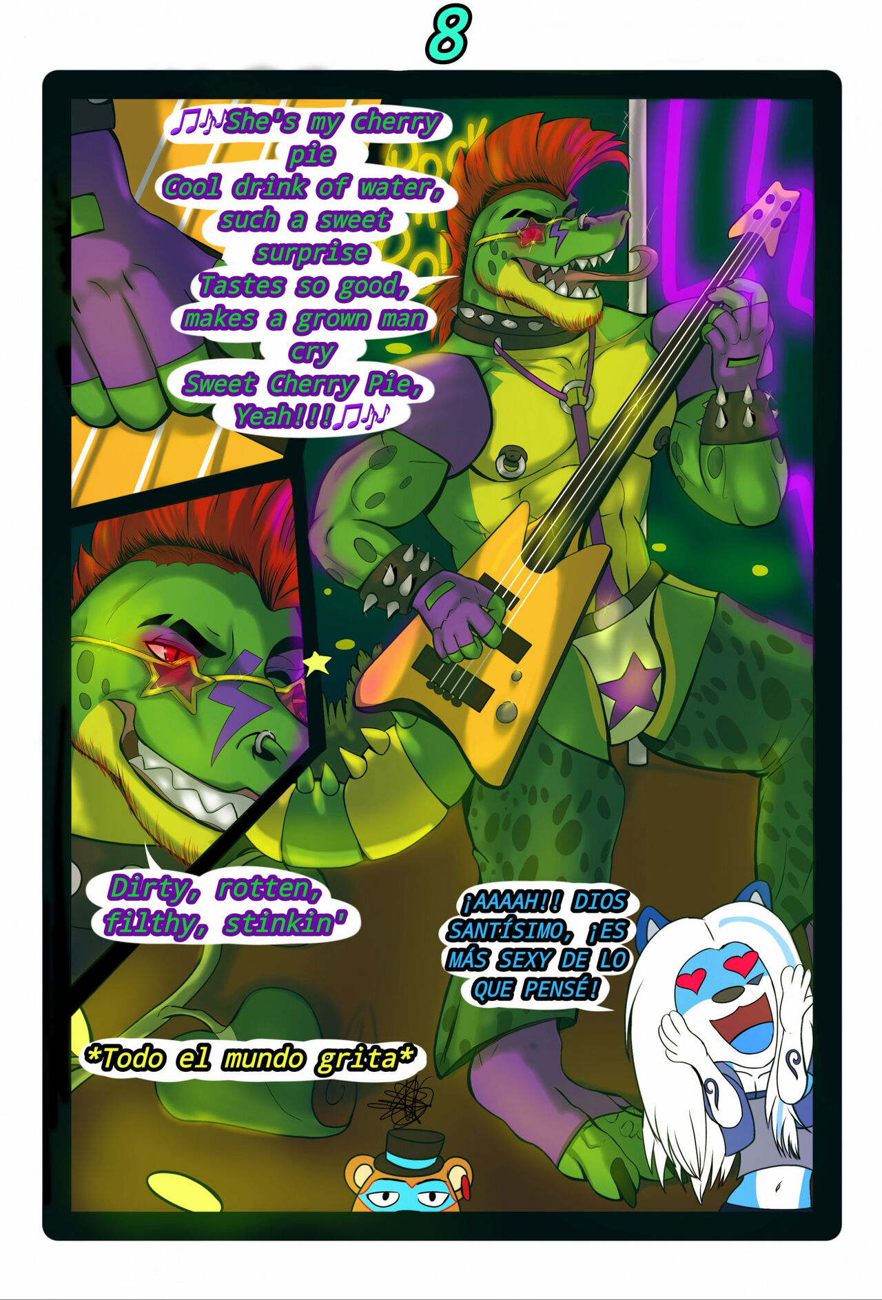 Neon Fun Night 🍑🍆💧💧 page 9 full