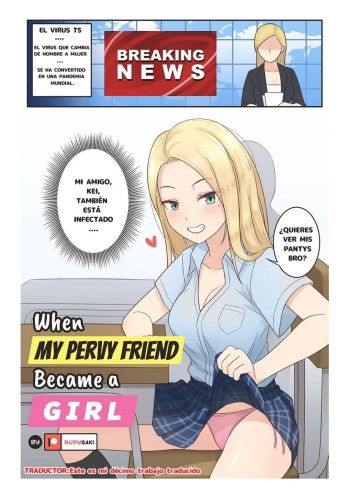 When My Pervy Friend Became a Girl (Spanish) cover