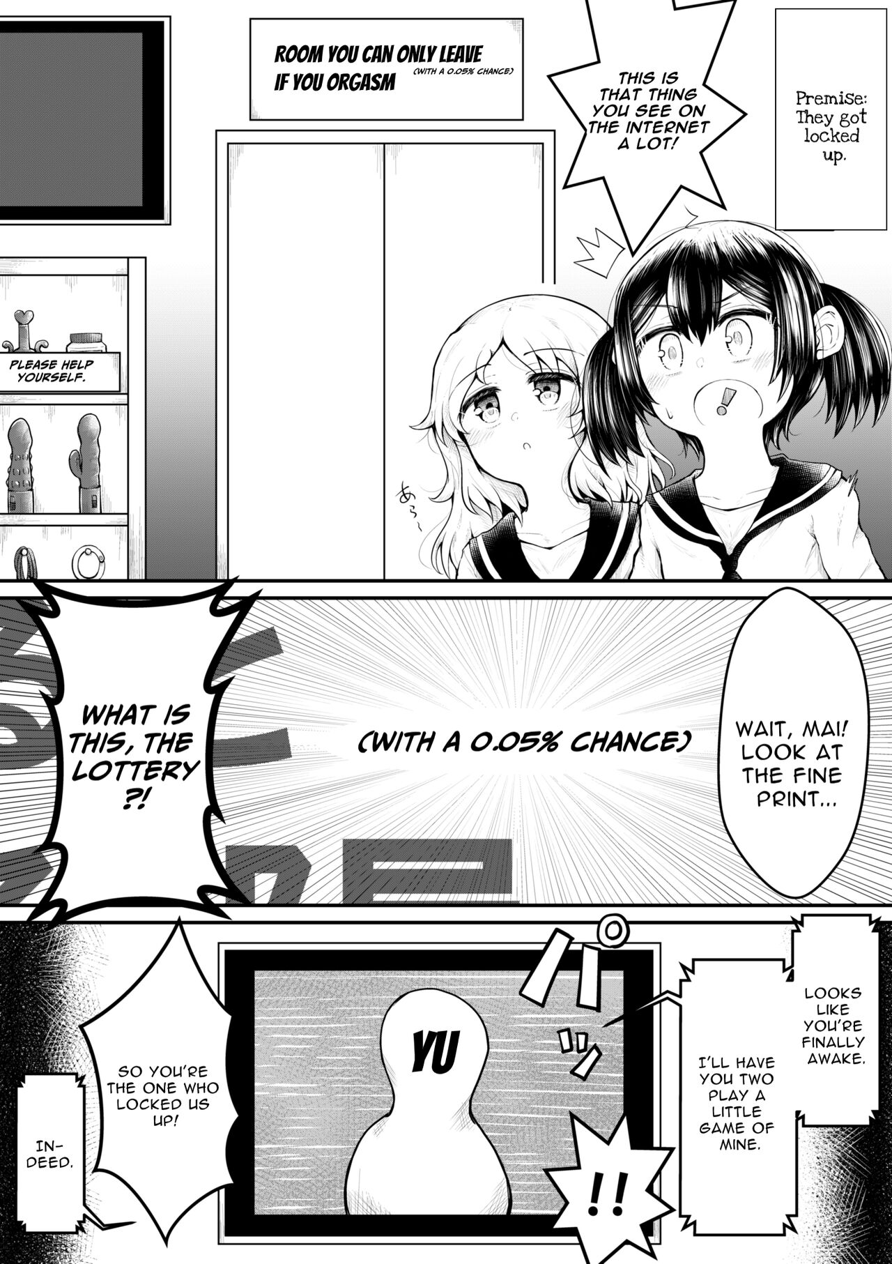 Zecchou suru to 0.05% no Kakuritsu de Derareru Heya | 1 Orgasm = 0.05% Chance of Escape page 5 full