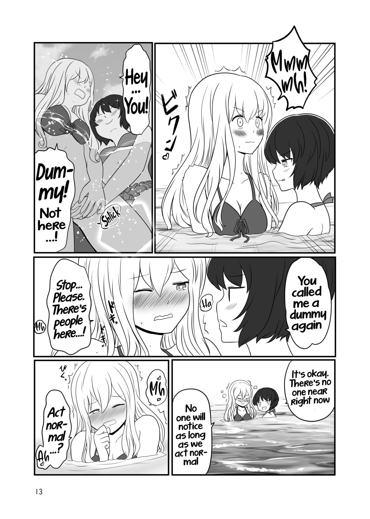 A yuri couple does exhibitionism at the beach page 12 full