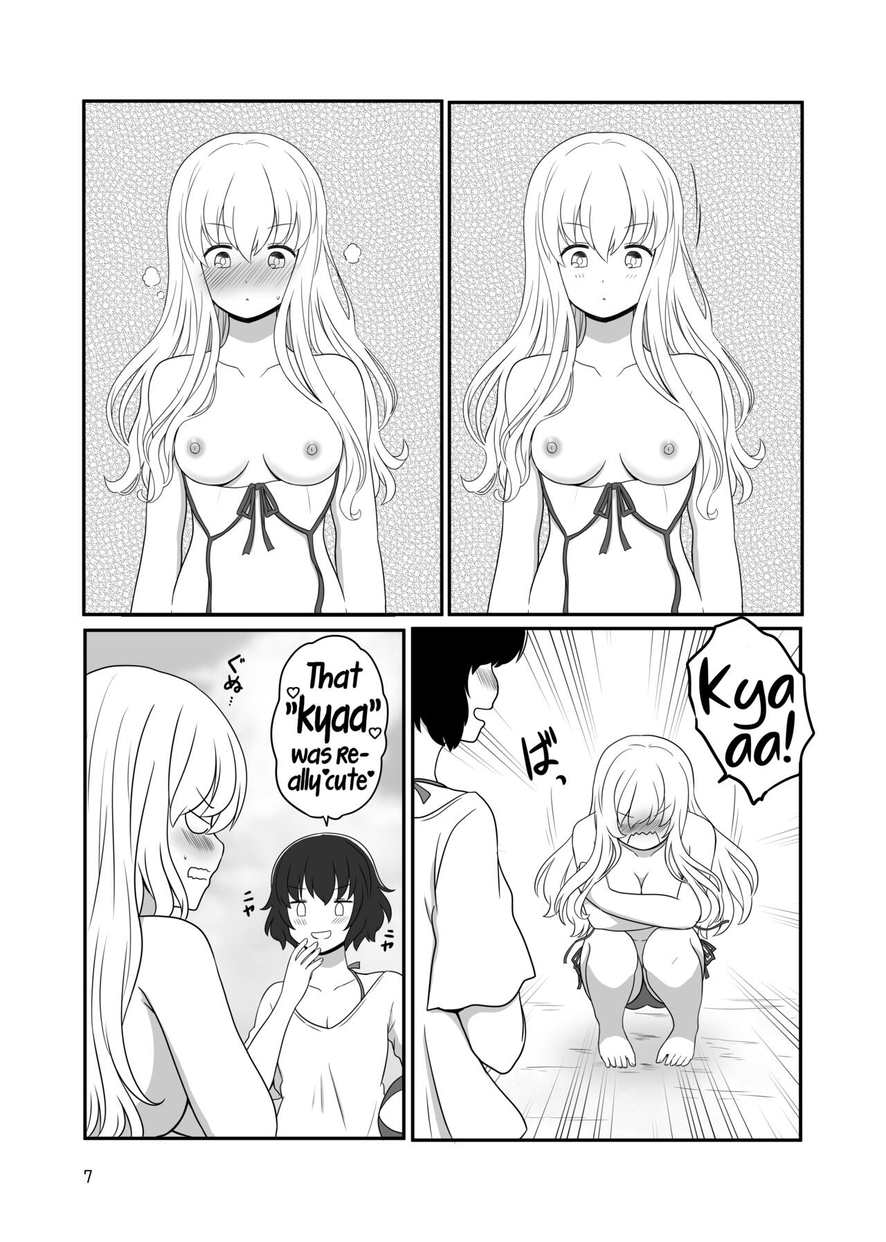 A yuri couple does exhibitionism at the beach page 6 full