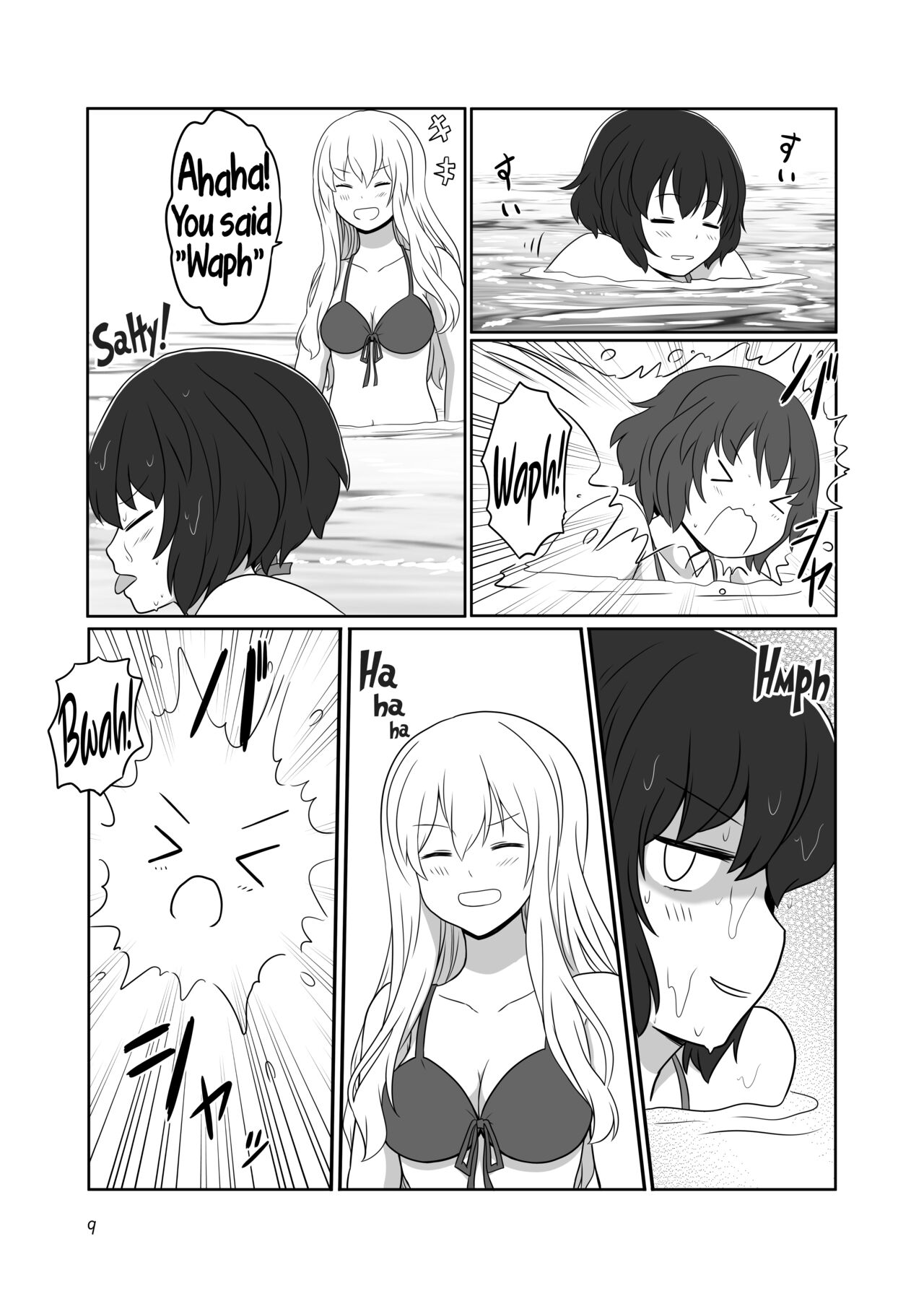 A yuri couple does exhibitionism at the beach page 8 full