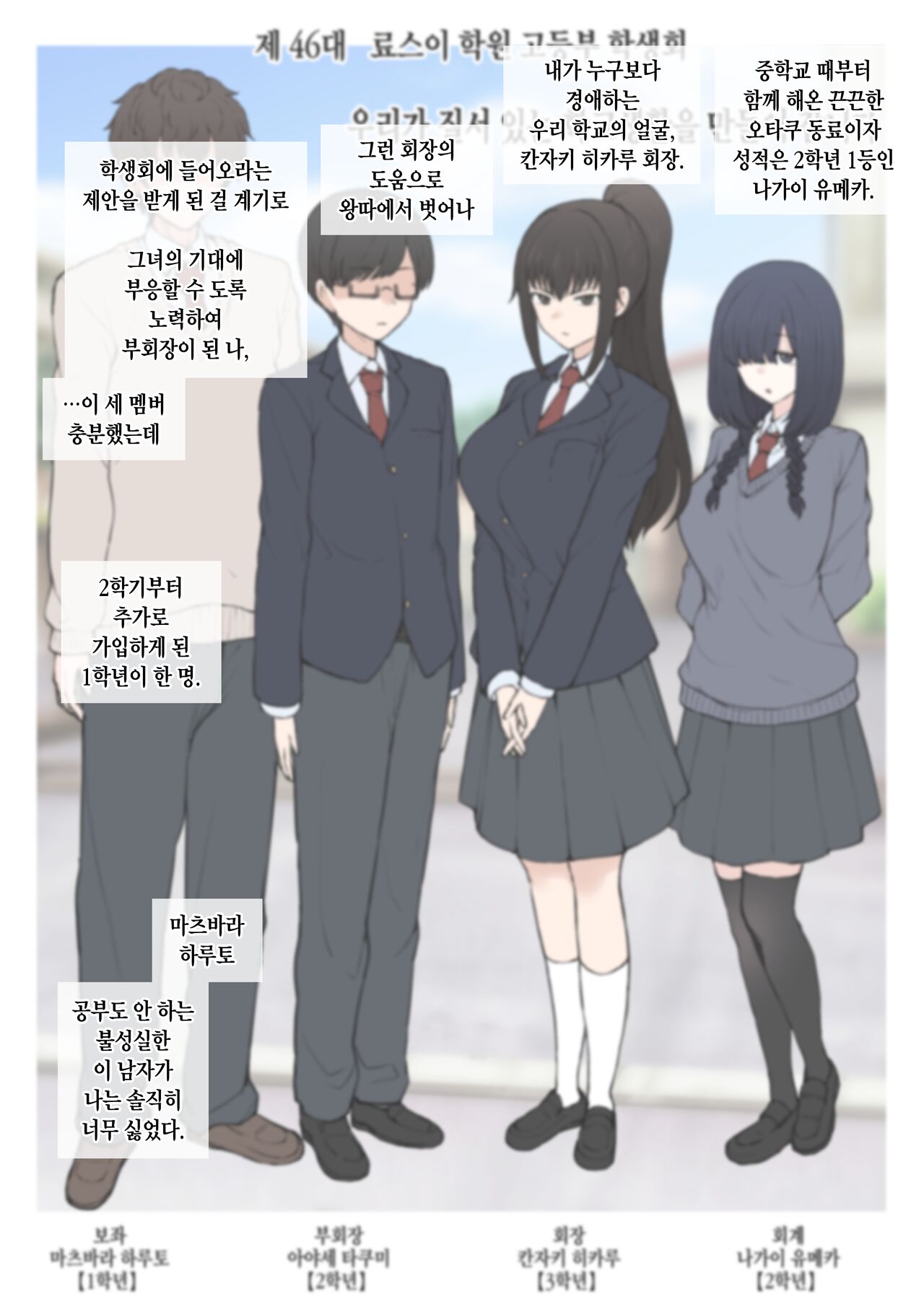 Yari-chin Shinnyūsei ni ura de Jiwajiwa to Hakai Sareteiku boku no Shiawasena Seitokai Raifu page 3 full