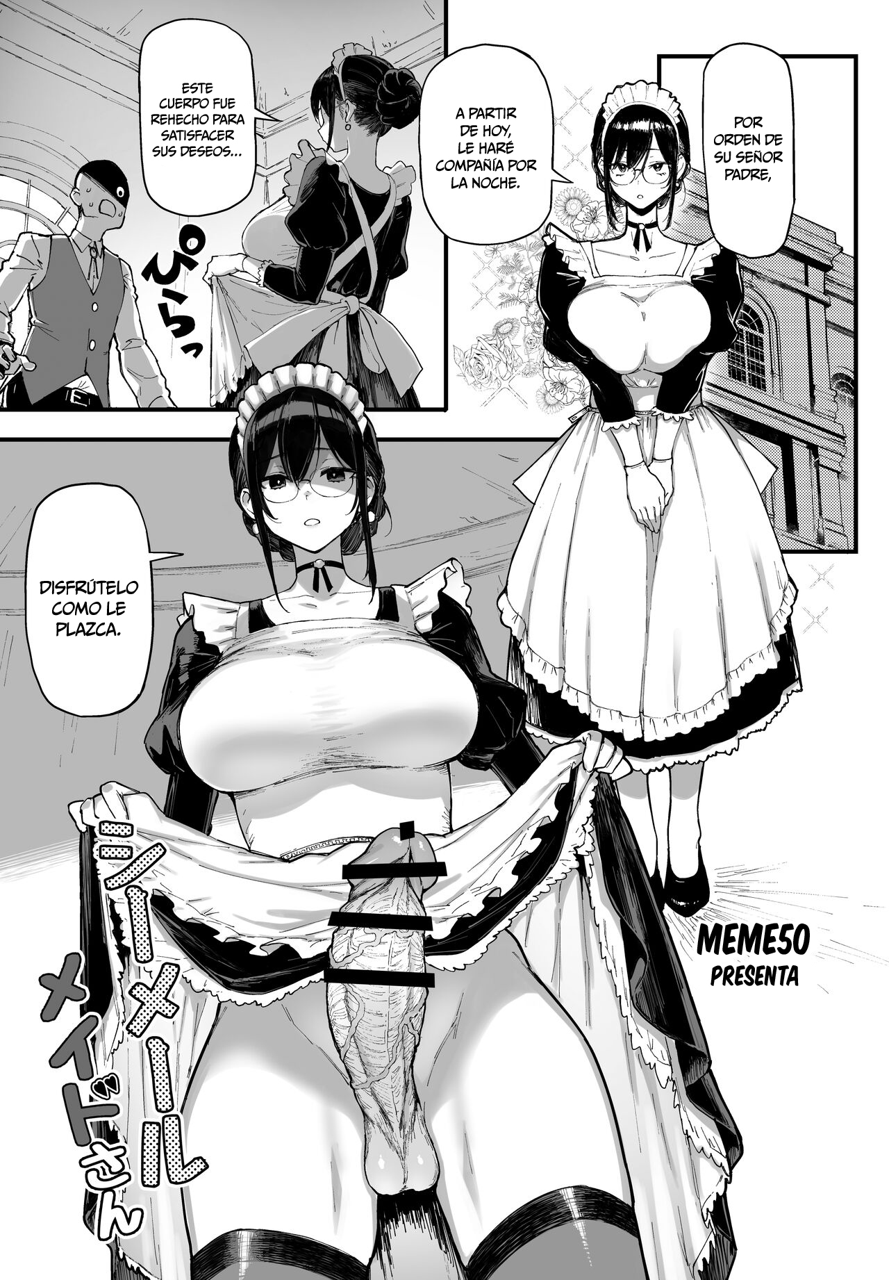 Shemale Maid-san | Sirvienta Transexual - Page 2 - Comic Porn XXX