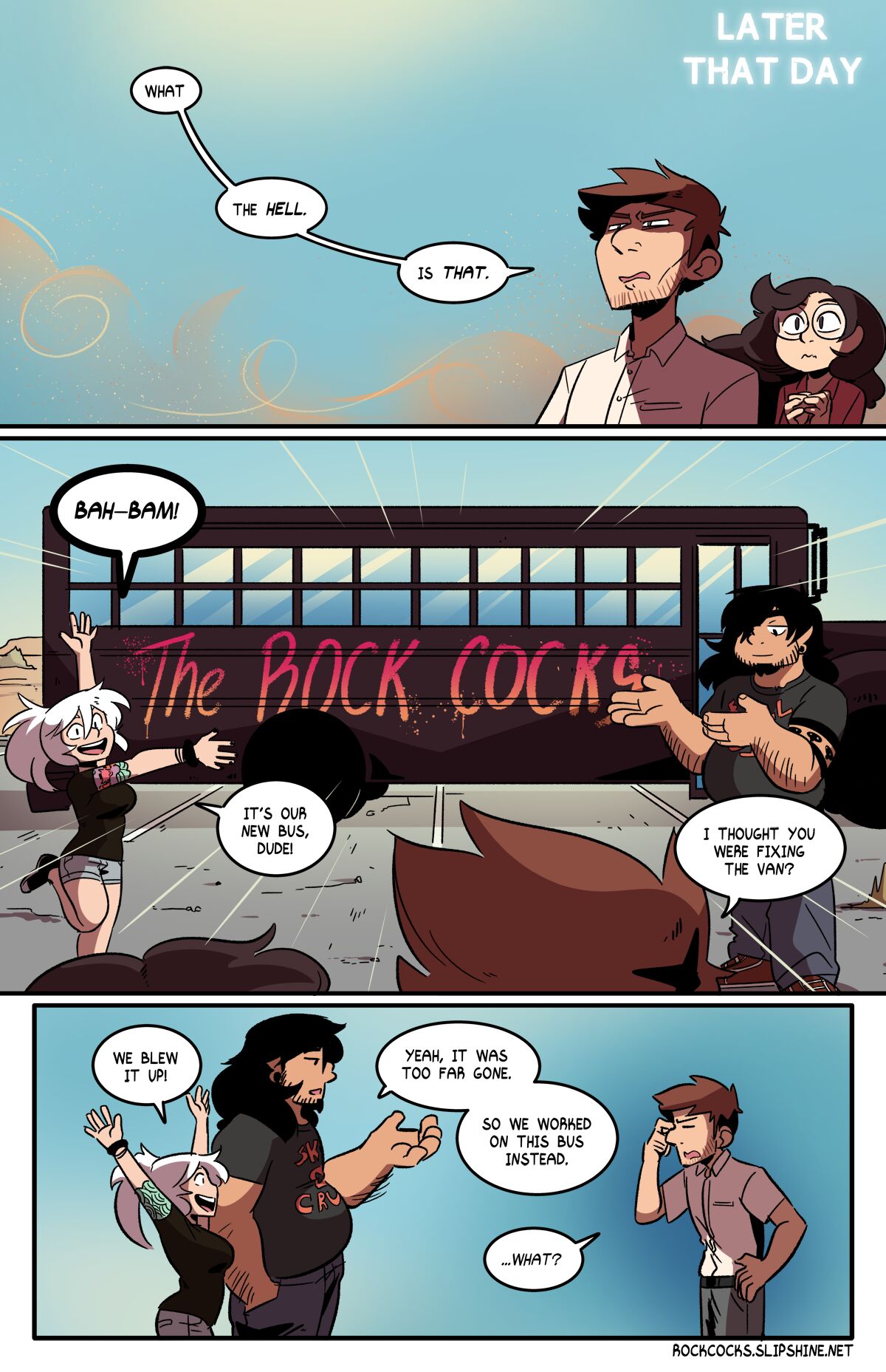 The Rock Cocks - Track 9: Bad Vibes page 1 full
