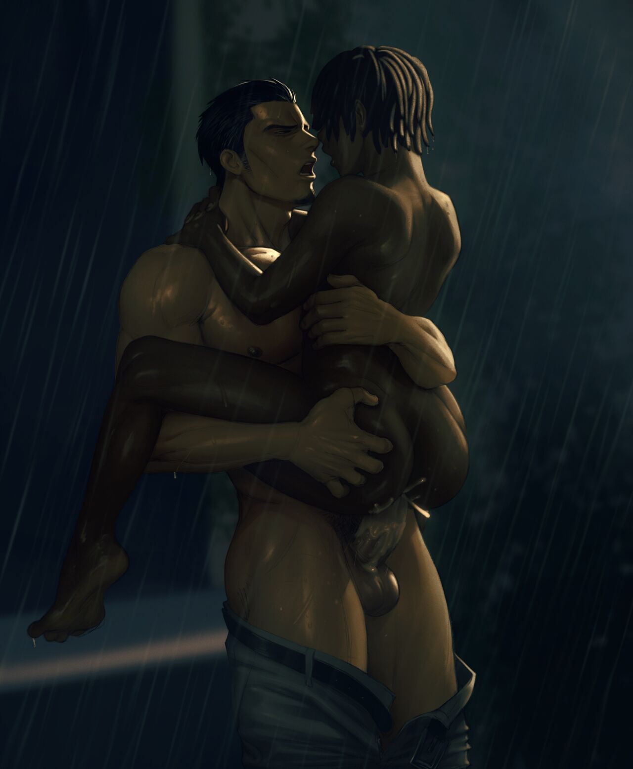 Kiryu Kazuma fuckin' u in the rain 😳 page 2 full