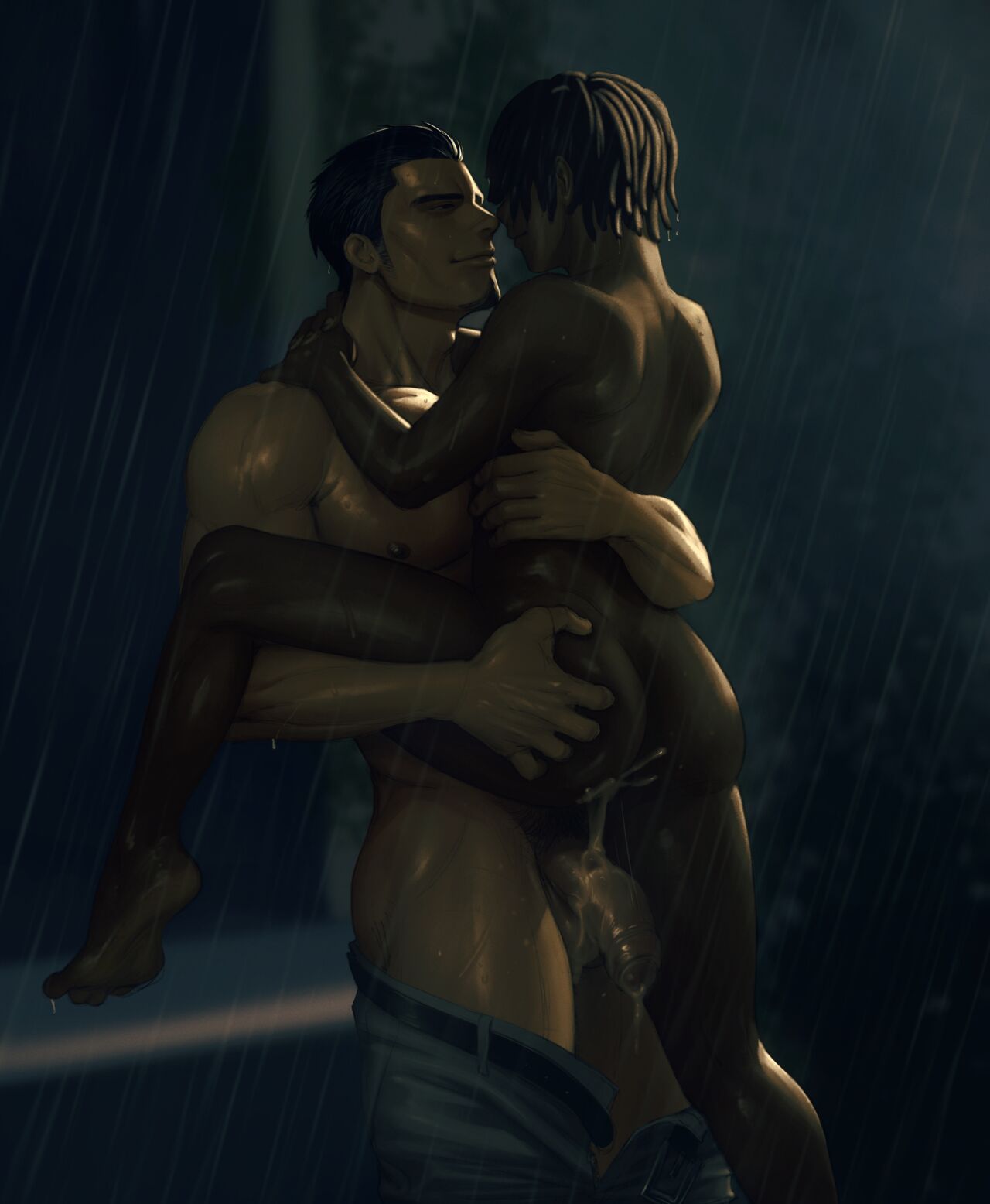 Kiryu Kazuma fuckin' u in the rain 😳 page 3 full