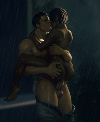 [JUHiHUJi|rrrotten] Kiryu Kazuma fuckin' u in the rain 😳 (Yakuza) cover