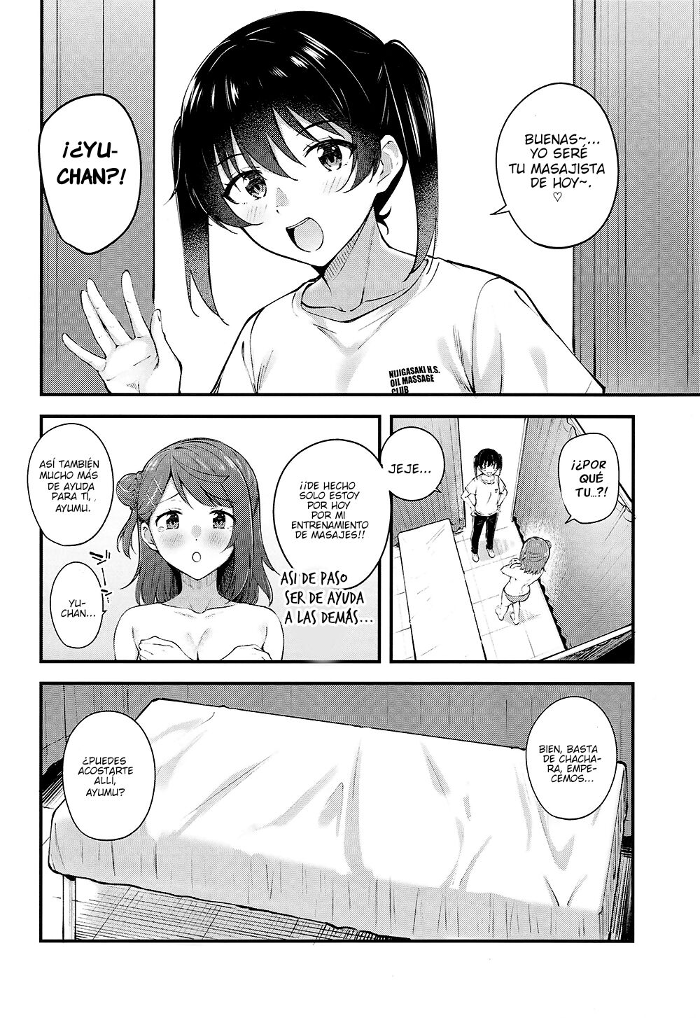 Koyoi wa Oil Massage Doukoukai e | Que no te atrapen entre los lirios page 4 full