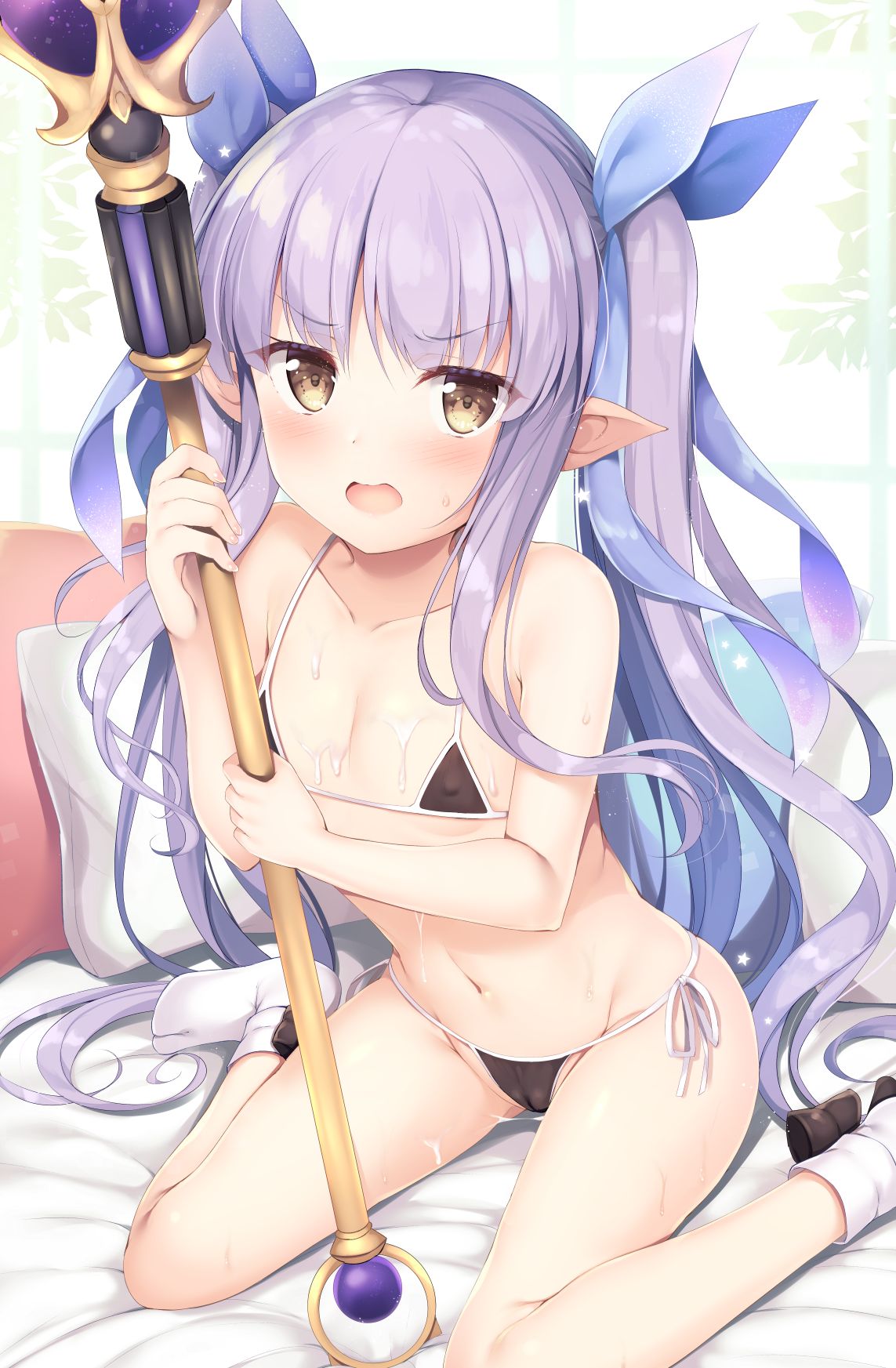 Kyouka-chan ga Micro Bikini o Kite Kureru Hon | 쿄우카 쨩이 마이크로 비키니를 입어주는 책 page 2 full
