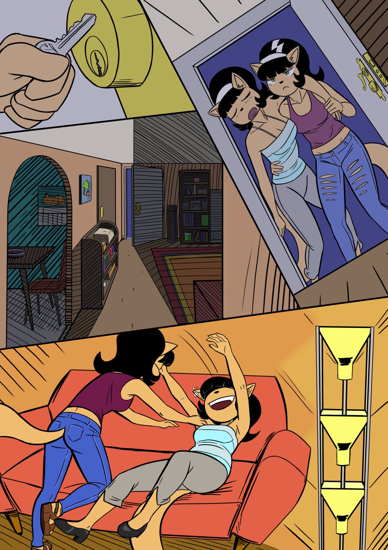 Drunk Kitties -Color Edit- page 1 full