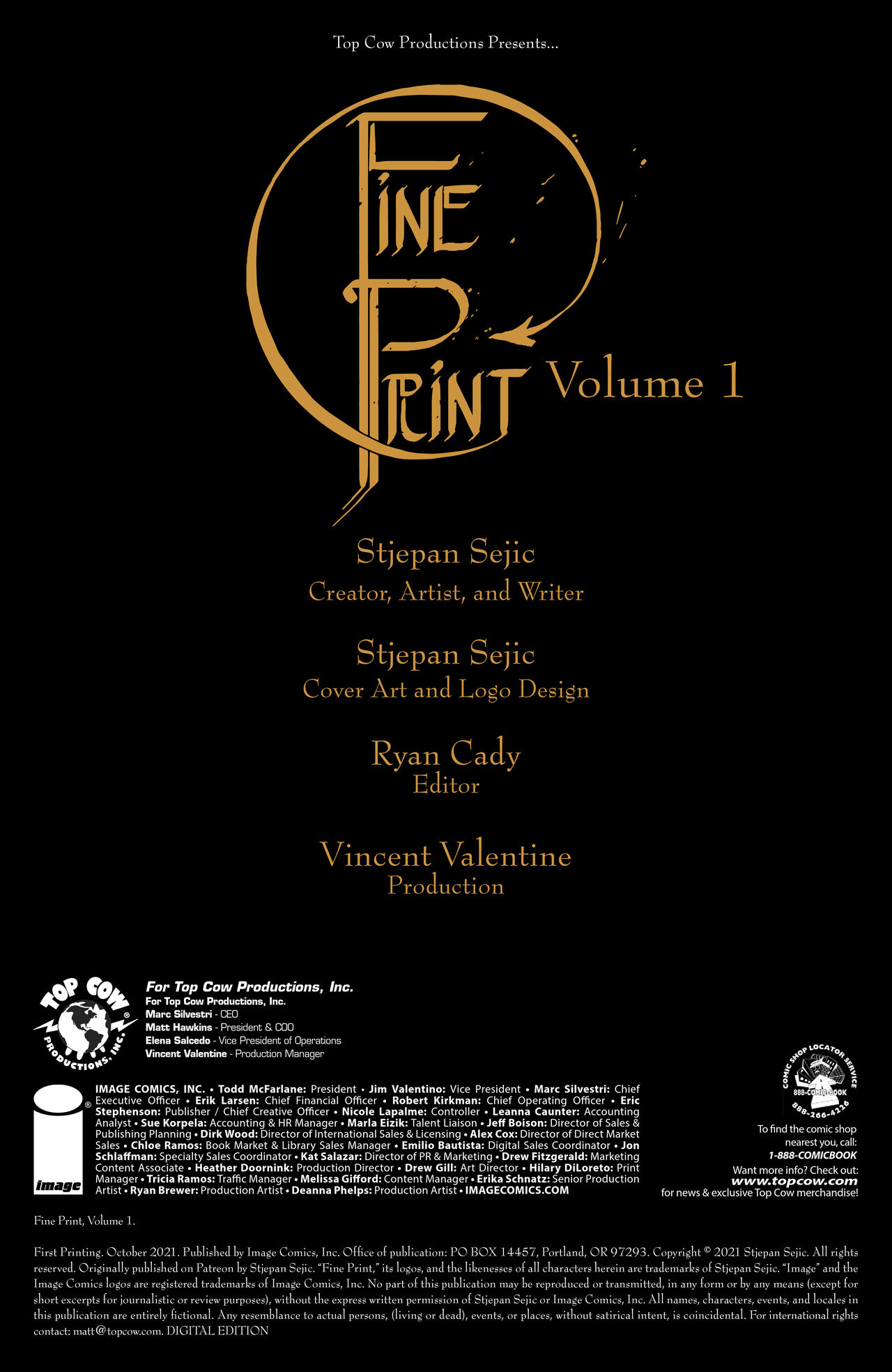 Fine Print - Volume 1 page 3 full