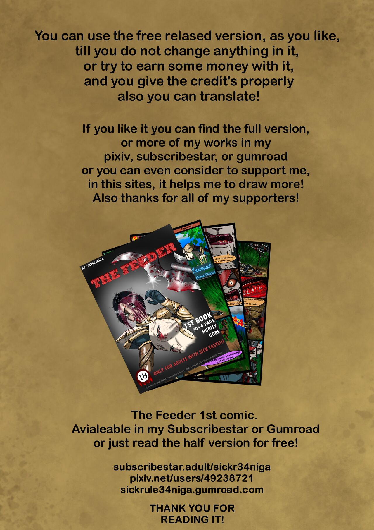 The Feeder-first short, half comic 8+1 page page 12 full