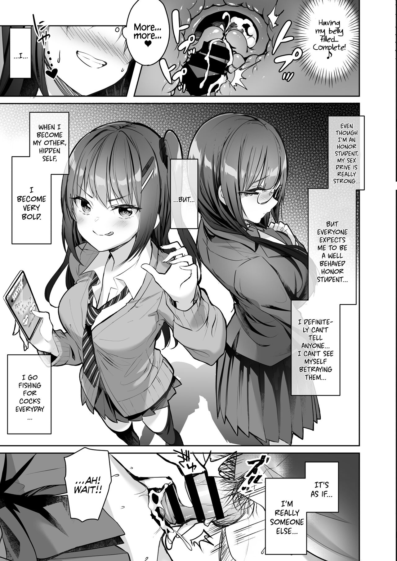Yuutousei no Ura no Sugata wa Chou Bitch Layer -Yuutousei Ayaka no Ura Omote- | The Hidden Self of the Honor Student is a Super Slut Cosplayer - The “Cover” Honor Student Ayaka page 11 full