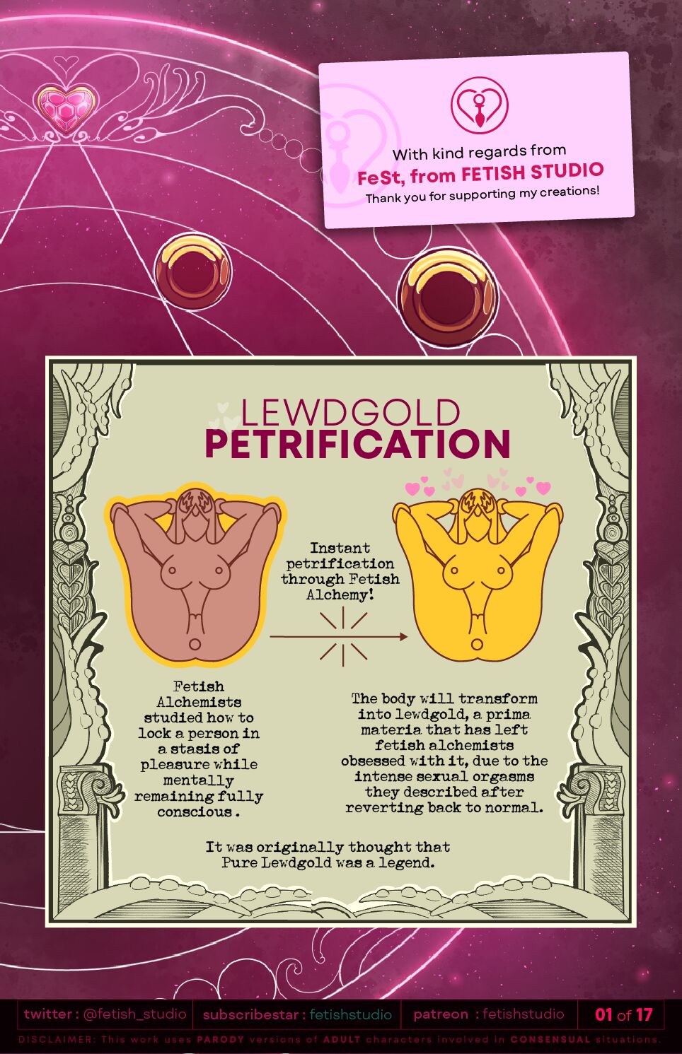 GOLD PETRIFICATION | FETISH ABYSS #5 | LORE page 2 full