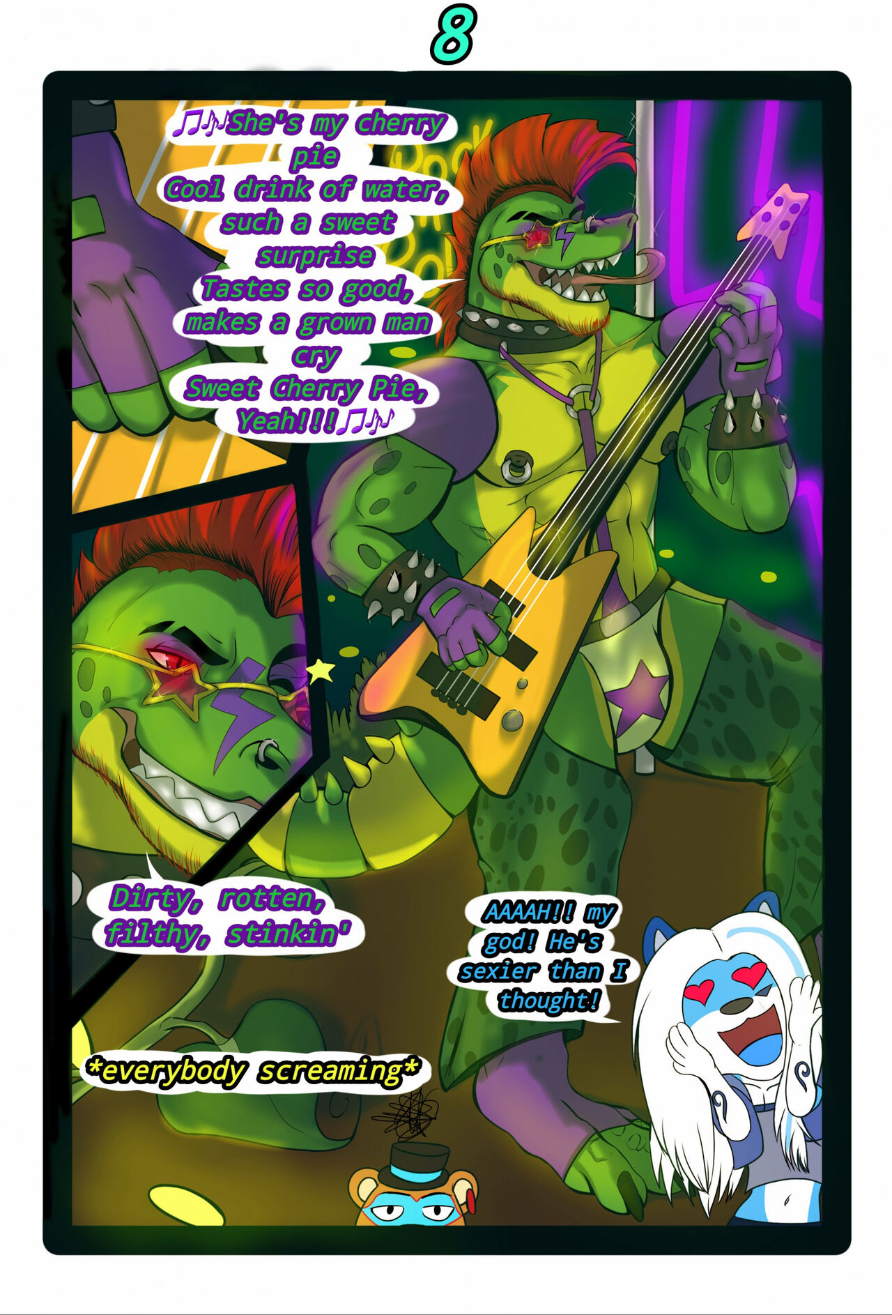 Neon Fun Night 🍑🍆💧💧 page 9 full