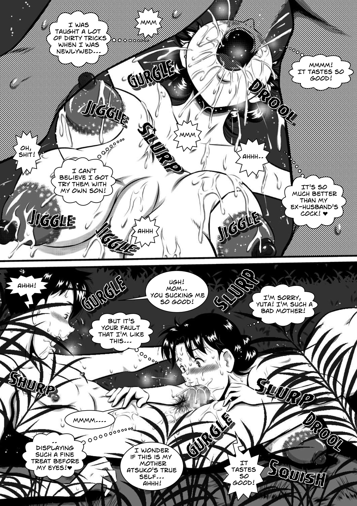 Kaa-san, Kaa-san! Kaa-saaaan! Mujintou, Oyako Futari de Yagai Sex! | Mother, Mother - Mother And Son Have Sex, On An Abandon Island page 11 full
