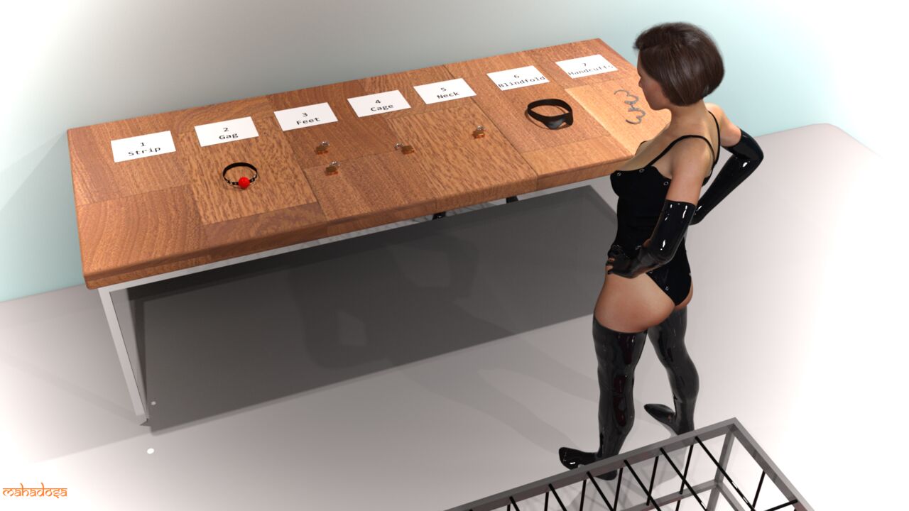 Secure Storage latex slave selfbondage in cage page 5 full