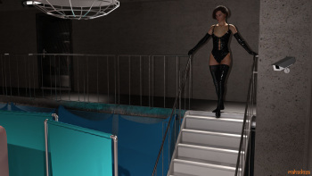 [mahadosa] Secure Storage latex slave selfbondage in cage cover