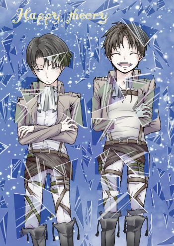 [3nen2kumI (Yue)] Happy theory (Shingeki no Kyojin) [Digital] cover