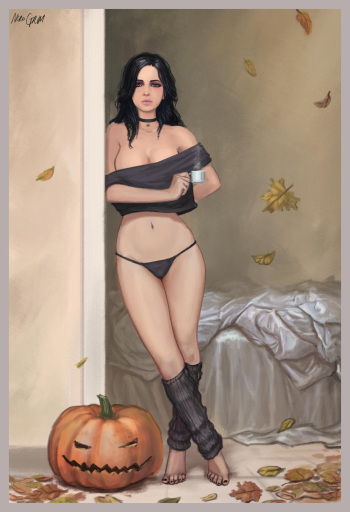 (Deviantart) NeroGrim--The Witcher Women cover