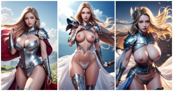 Defeated Female Knight [AI Generated] cover