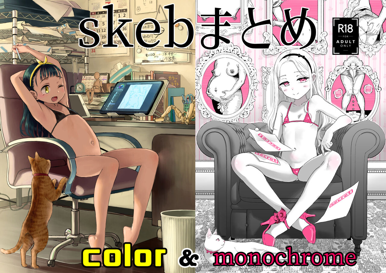 skebまとめcolor&monochrome page 1 full