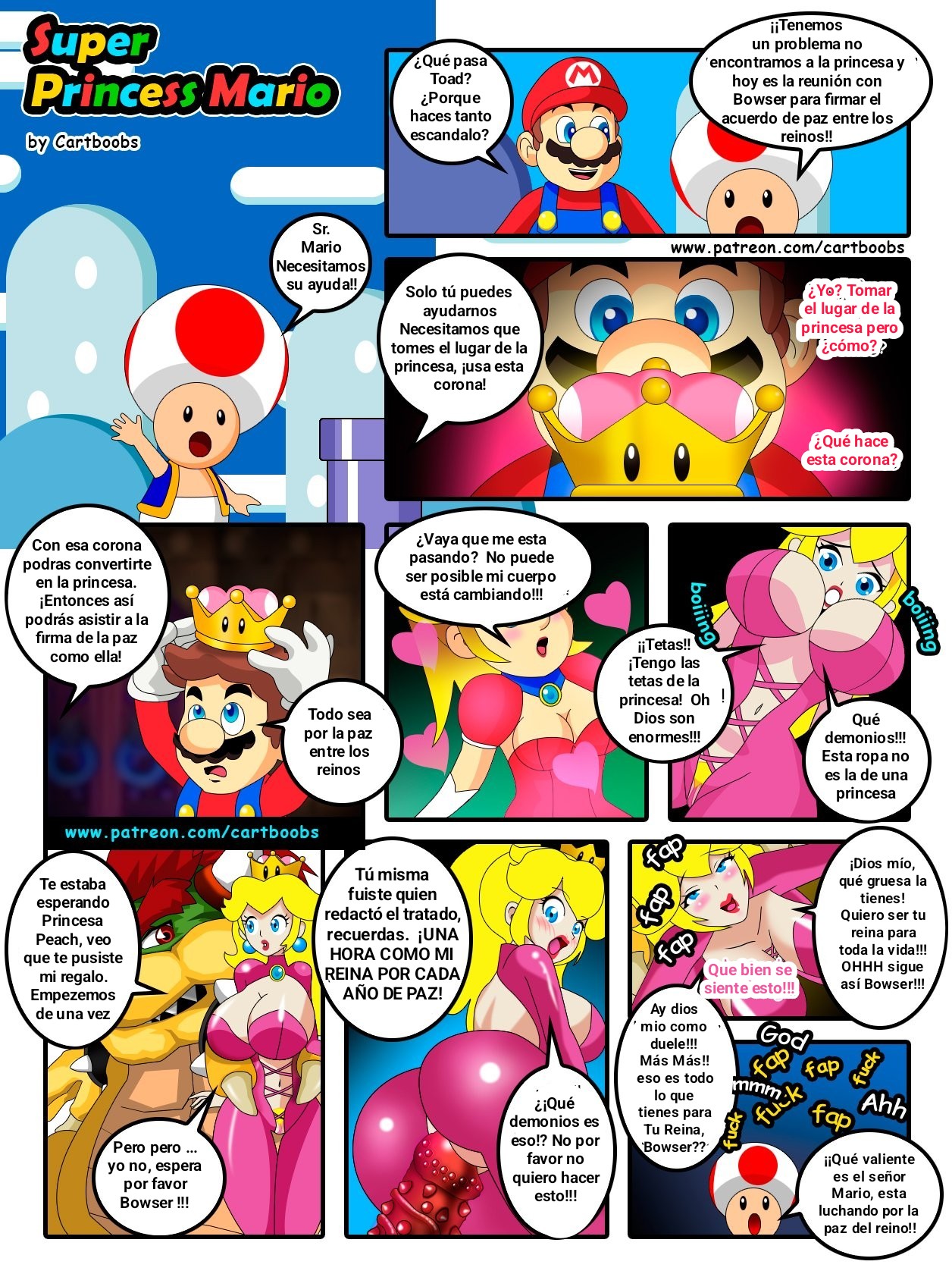 Super Princess Mario Español page 1 full