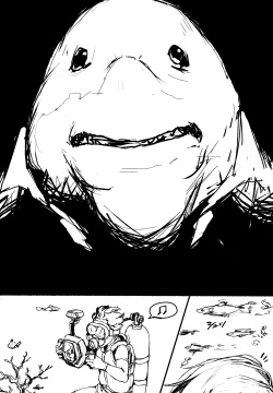 Gorgeous MILF cartoon of the sea