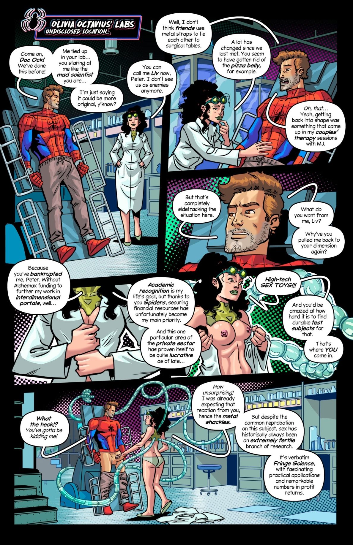 Tracy Scops – Spider-Sex 3: The Octopussy Experiment page 3 full