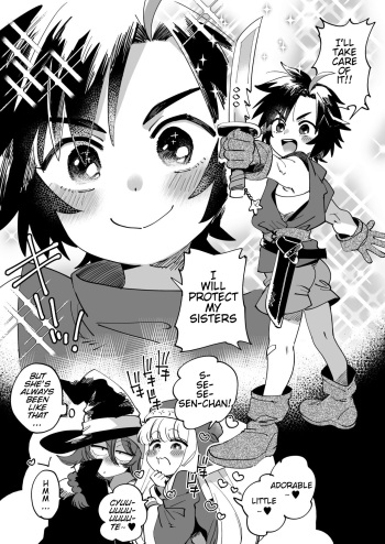 Senri-chan playing with the Priest and Wizard (Friendly Female Adventurers) cover