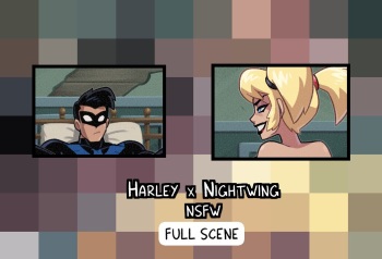 Harley X Nightwing  (stupiddead skullhead) cover