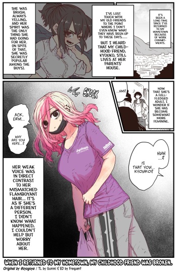 [Zyugoya] When I Returned to My Hometown, My Childhood Friend was Broken (Twitter+FANBOX) [English] cover