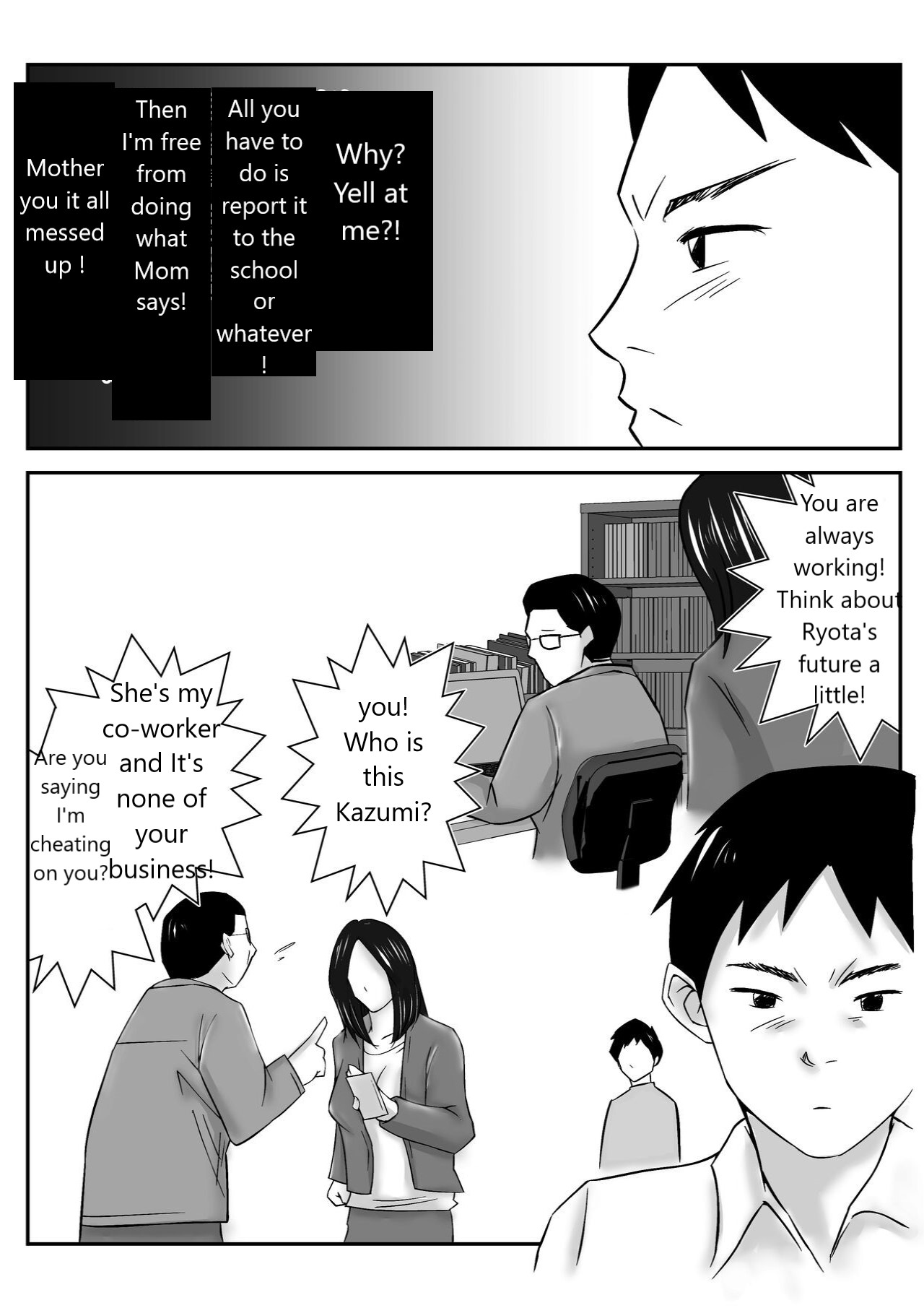 Boku no Me no Mae de Kaasan ga Conveni Tenchou ya Daigakusei-tachi ni Rinkansareta no wa, Mambiki wo Shita Boku no Sei da...! 【Hahaoya NTR】 page 9 full