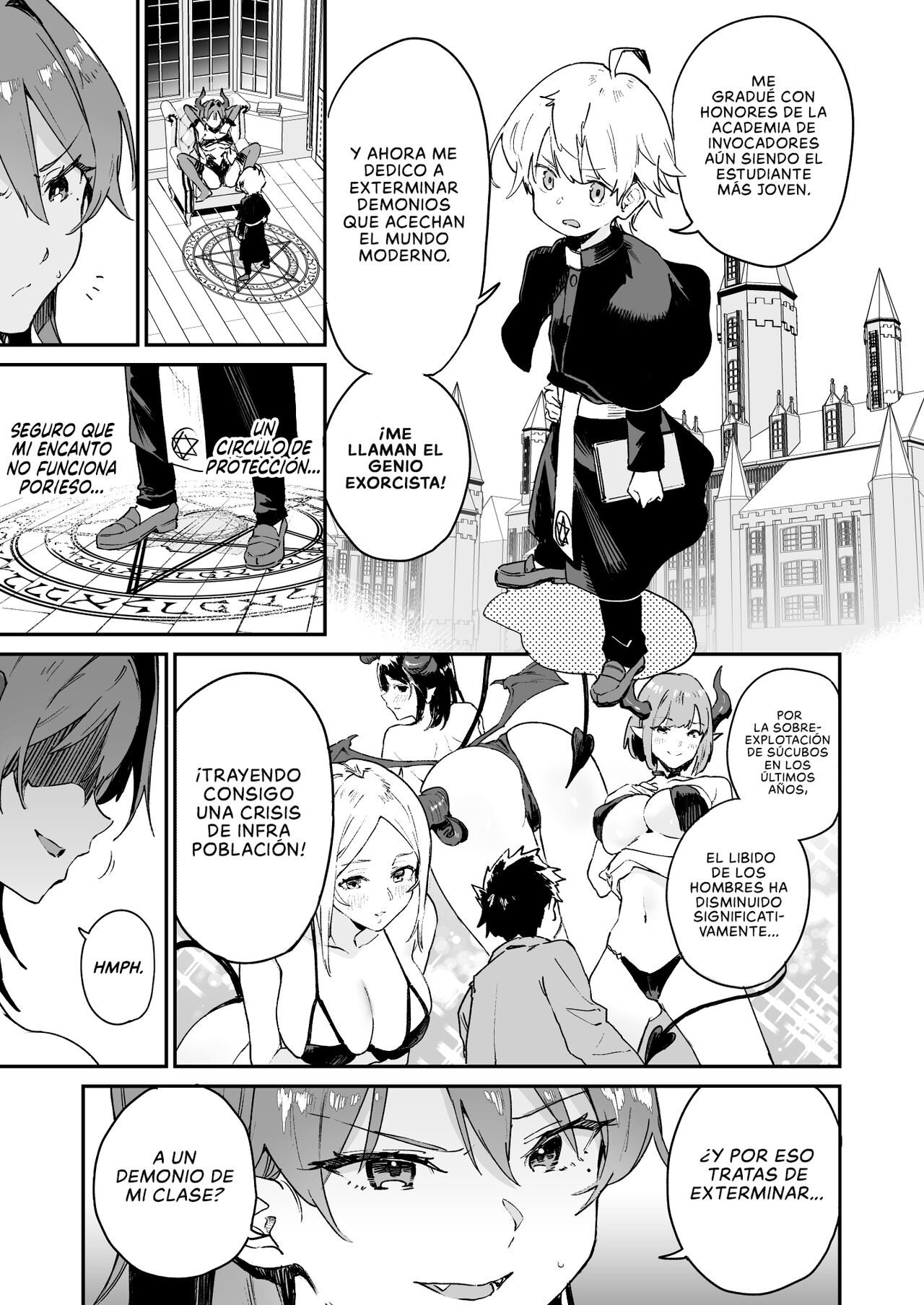 Inma Onee-san ni wa Ecchi na Oshioki de Tatakaun da yo! | ¡Enfrentaré a la Lasciva Señorita Súcubo con Castigos Sexuales! page 7 full