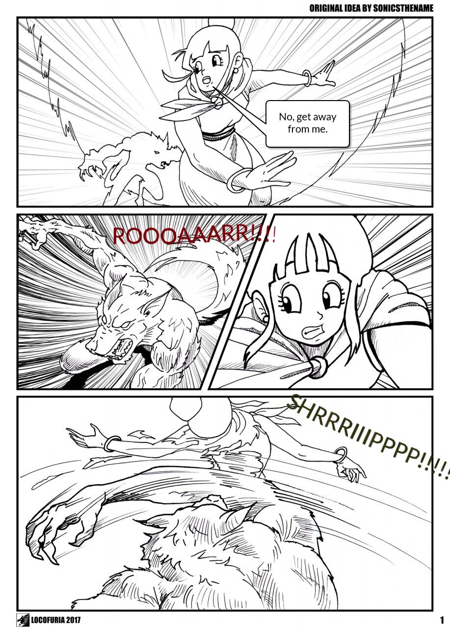 Lycanball with dialogue page 1 full