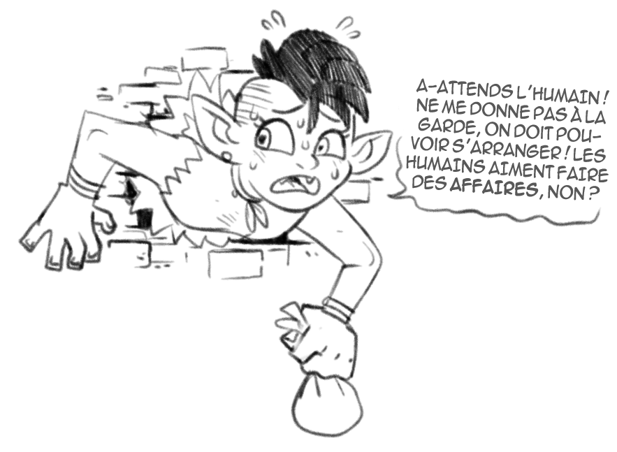 The party traps a goblin thief | Le Trou de la gobeline page 3 full