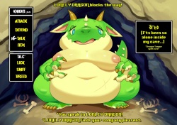 LONELY DRAGON blocks the way!