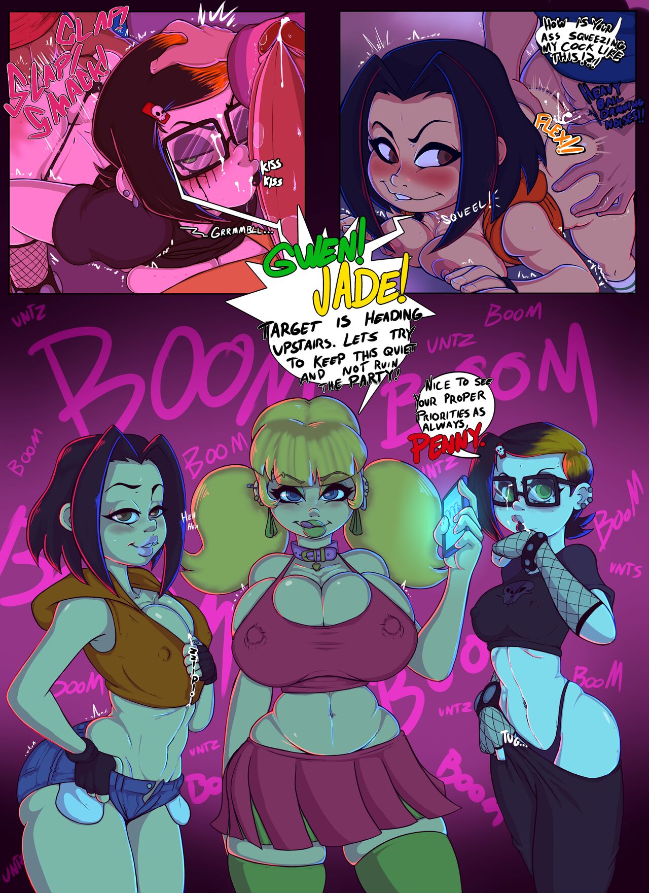 Cartoon College Party page 12 full