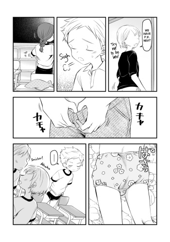 [Hirota Shimaguni] Joshi kara Danshi Toilet ni Ikasete Moraezu Omorashi Shichau | Girls Wouldn't Let Me Use the Boys Toilet So I Wet My Pants [English] {Chin²} cover