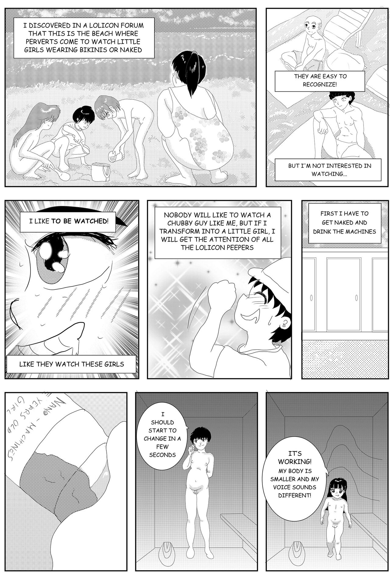 I Wanted to be Watched so I Transformed Myself  into a Loli! page 4 full