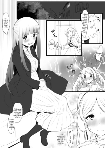 [Takaoka Nanase] Hen na Ocha Nonde Futanari ni Natta Fern x Frieren (Sousou no Frieren) [French] [Les Poroïniens] cover