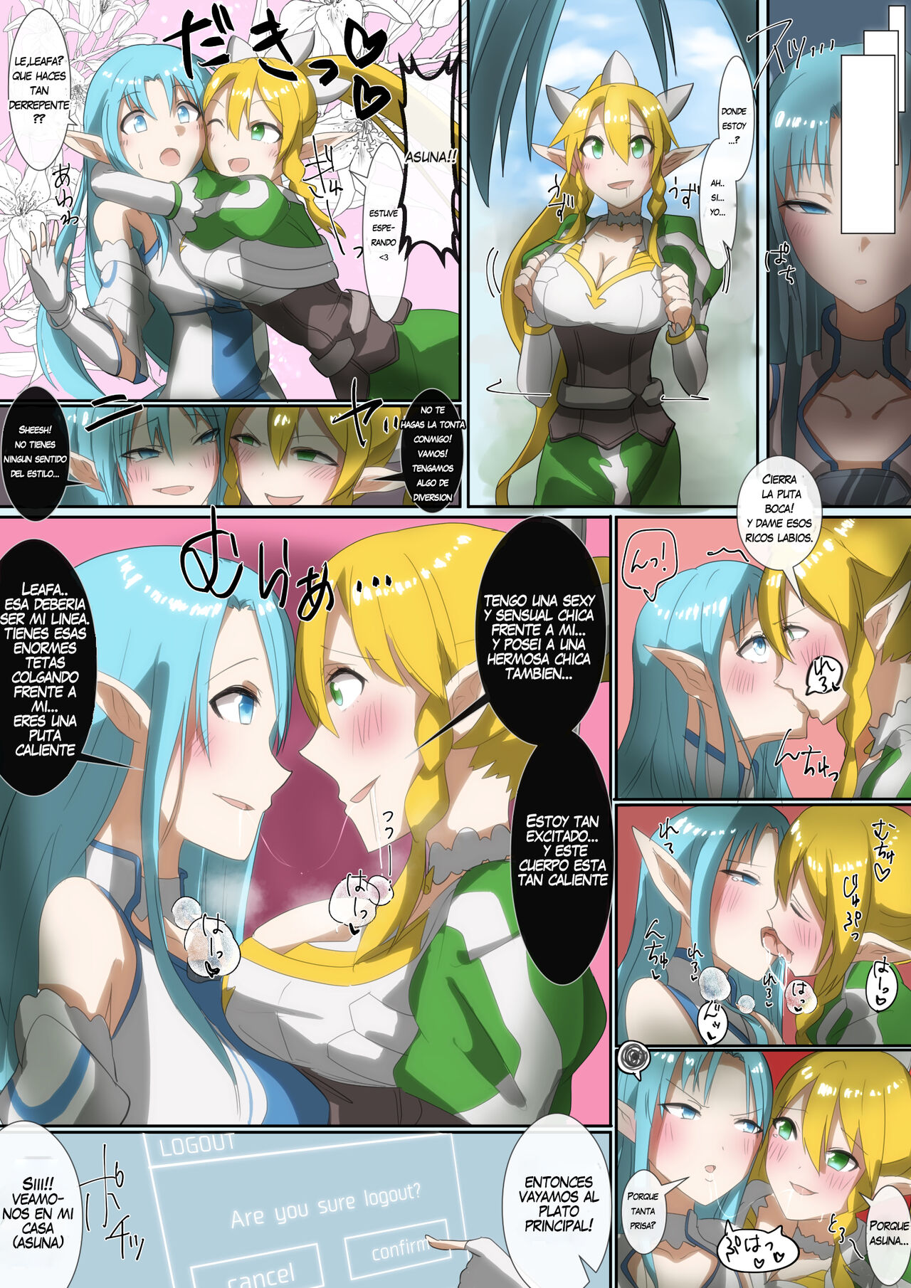 SAO Asuna & Leafa Account Nottori page 6 full
