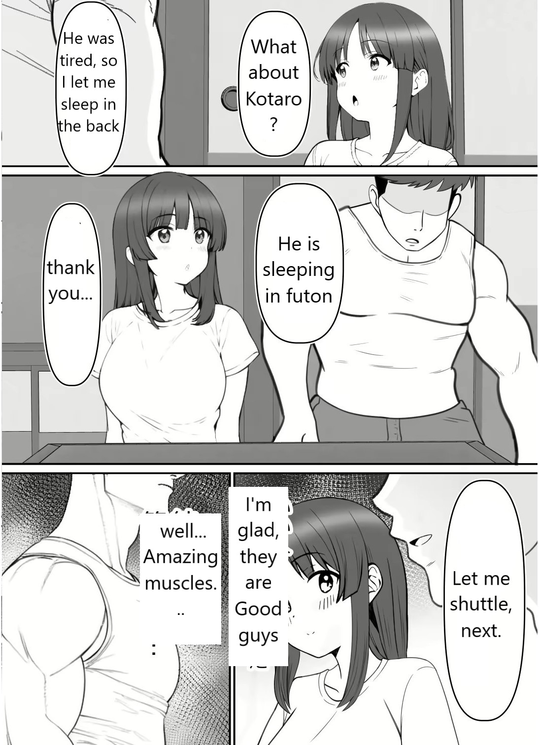 Haha ⇒ umi ⇒ Nanpa ⇒ Rankou ⇒ Nikuana. Haha, Ochiru. page 12 full