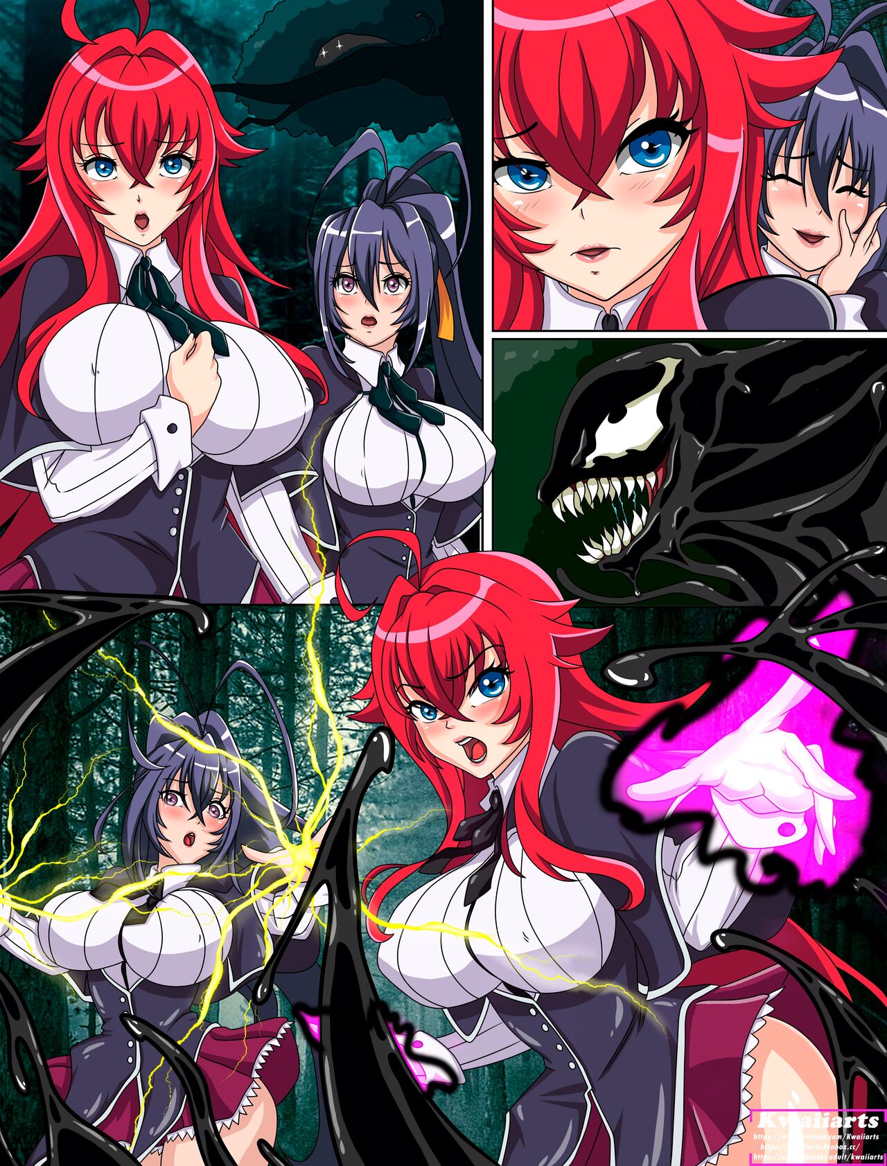 Rias Akeno Venom fusion page 1 full