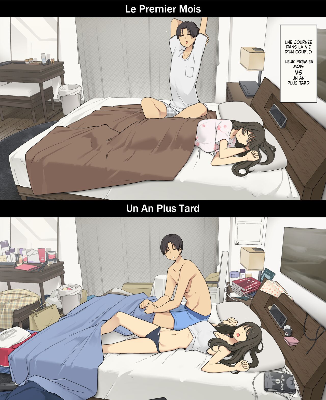 A Day in the Life of a Couple: Their First Month Living Together vs. One Year Later | Une journée dans la vie d'un couple : Premier mois vs un an plus tard page 1 full