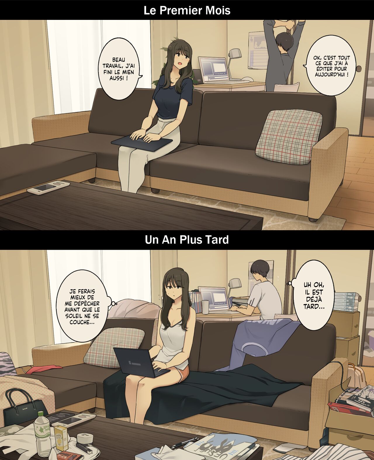 A Day in the Life of a Couple: Their First Month Living Together vs. One Year Later | Une journée dans la vie d'un couple : Premier mois vs un an plus tard page 12 full