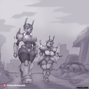 [Bugzilla] Transformers X Fallout Crossover cover