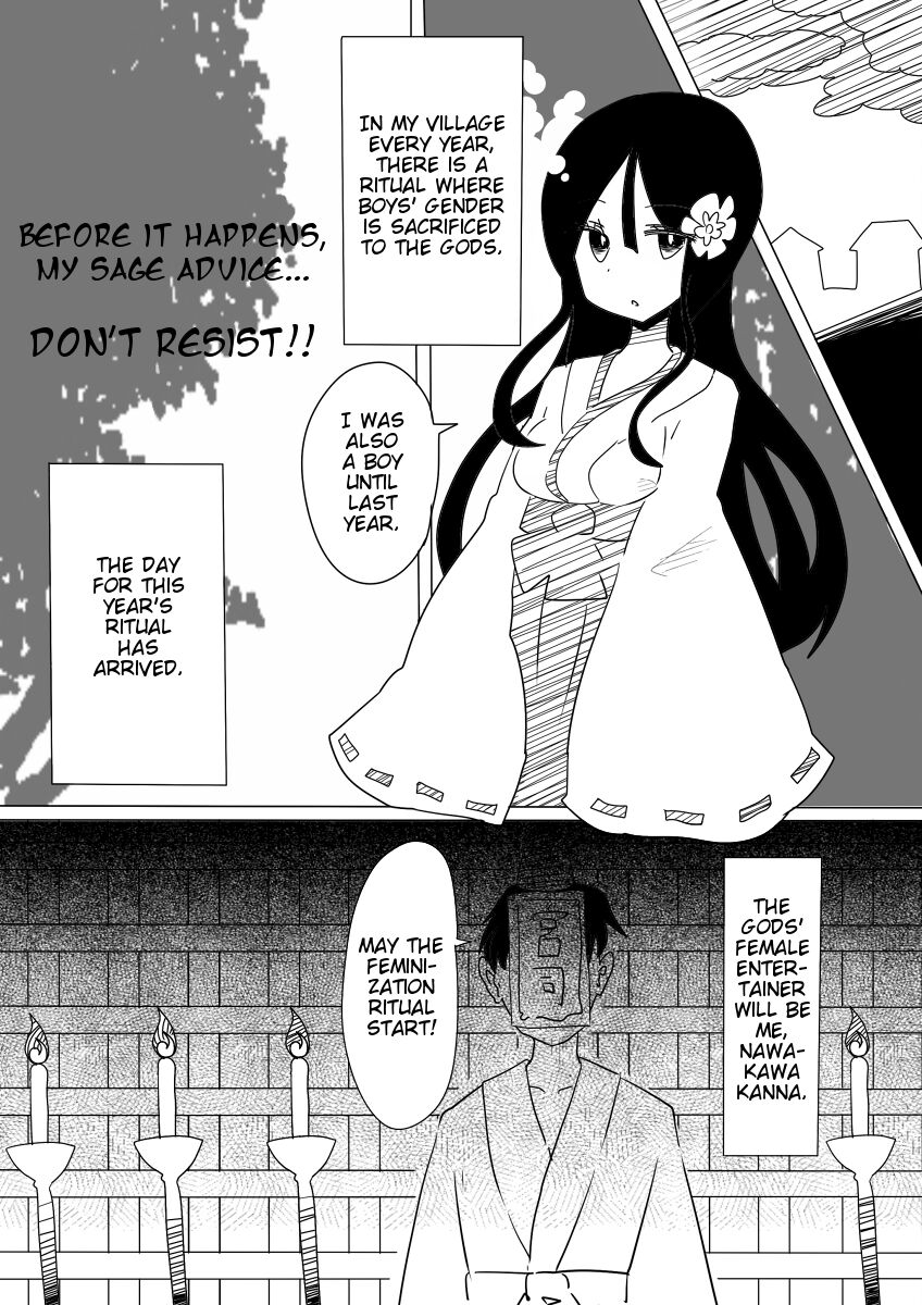 Otoboramura ni Tsutawaru Nyotaika no Gishiki to wa -Shun- | The Feminization Ritual in Otobora Village page 2 full